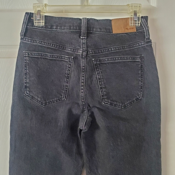 Madewell The Perfect Vintage Straight Jean Size 25 Washed Black High Rise - Picture 5 of 11